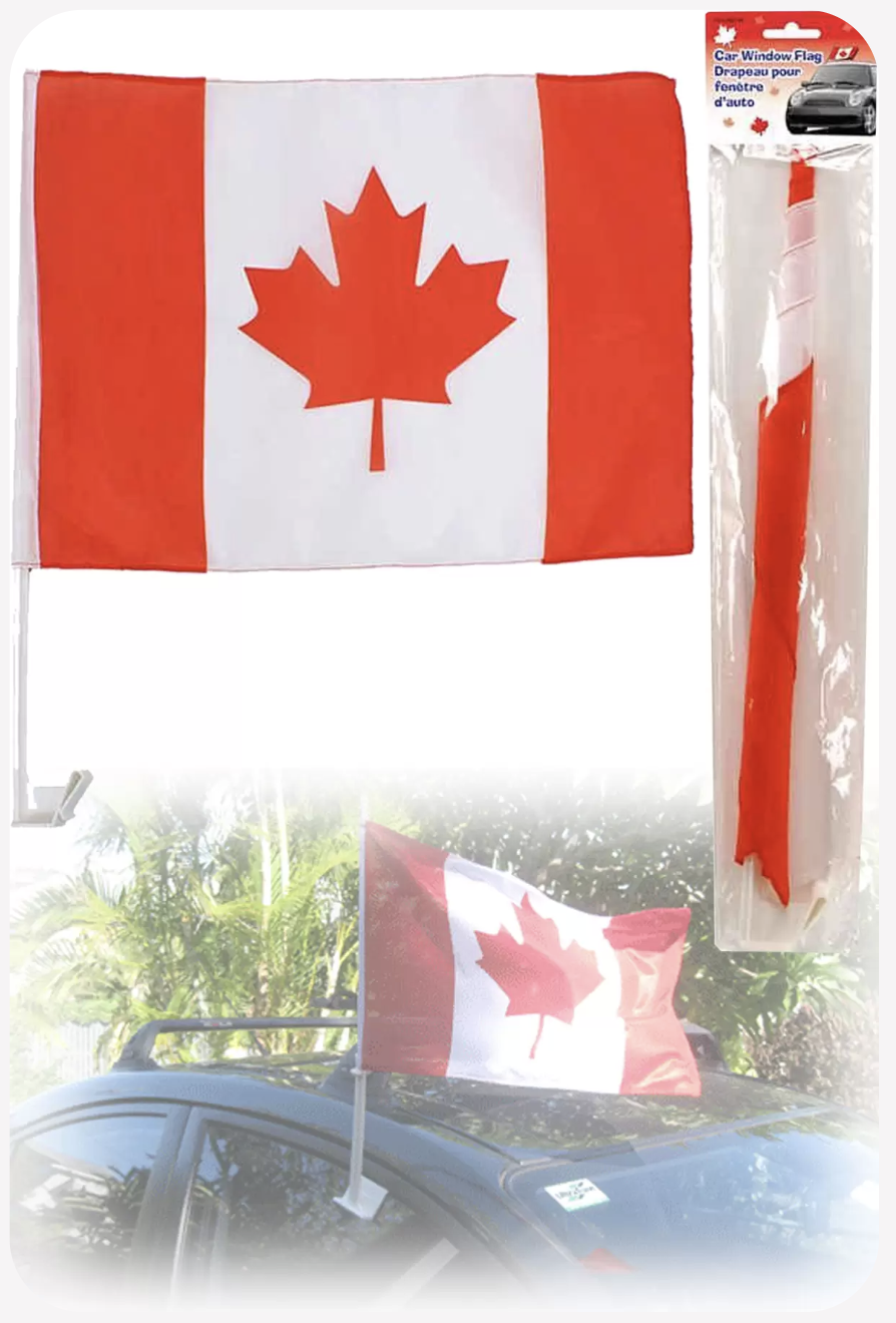Fête du Canada — Drapeau de Voiture